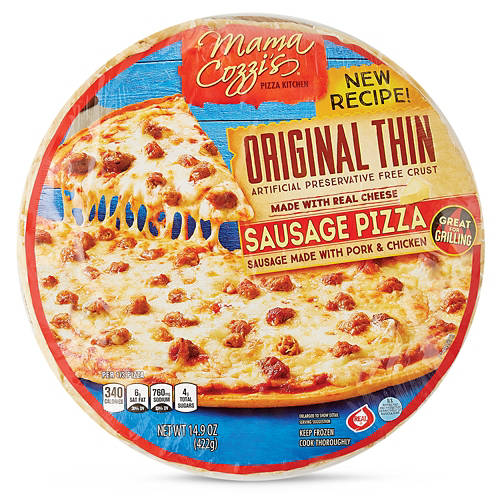 Mama Cozzi's Pizza Kitchen Original Thin Crust Sausage, 14.9 oz
